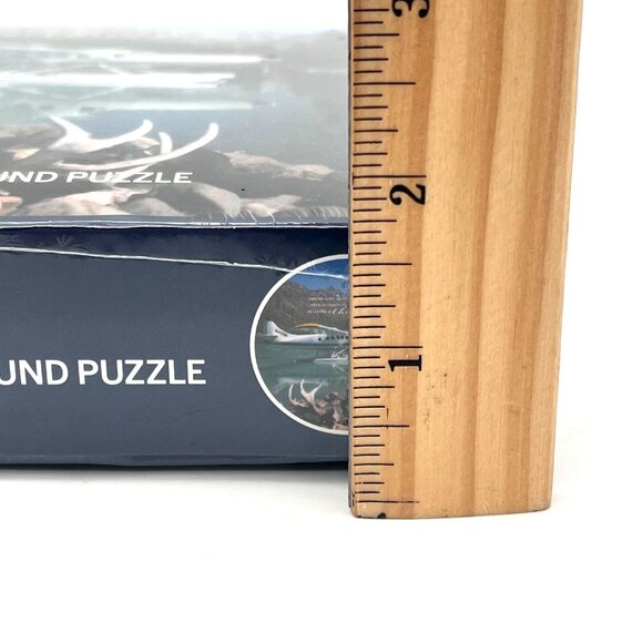 500-Piece Round Puzzle Samaritan Lodge Alaska Floatplane 20.25" Diameter New - Picture 8 of 9